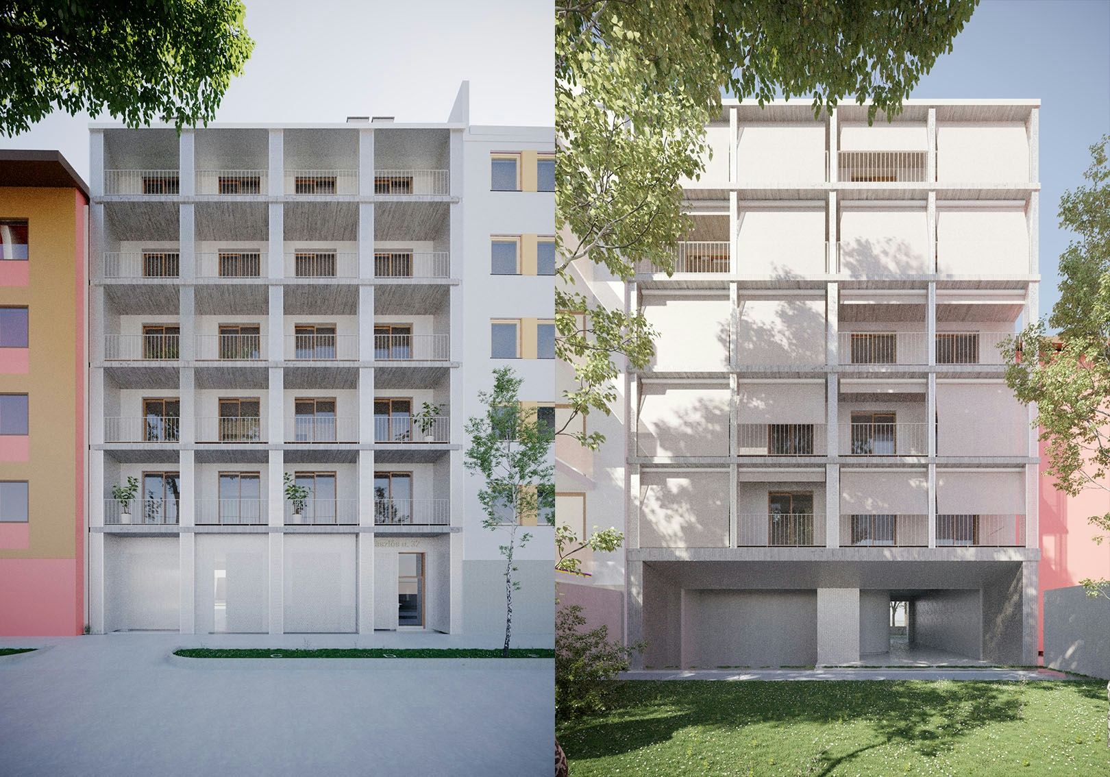 Equinox designed this 16-units multi-residential building in Budapest.
