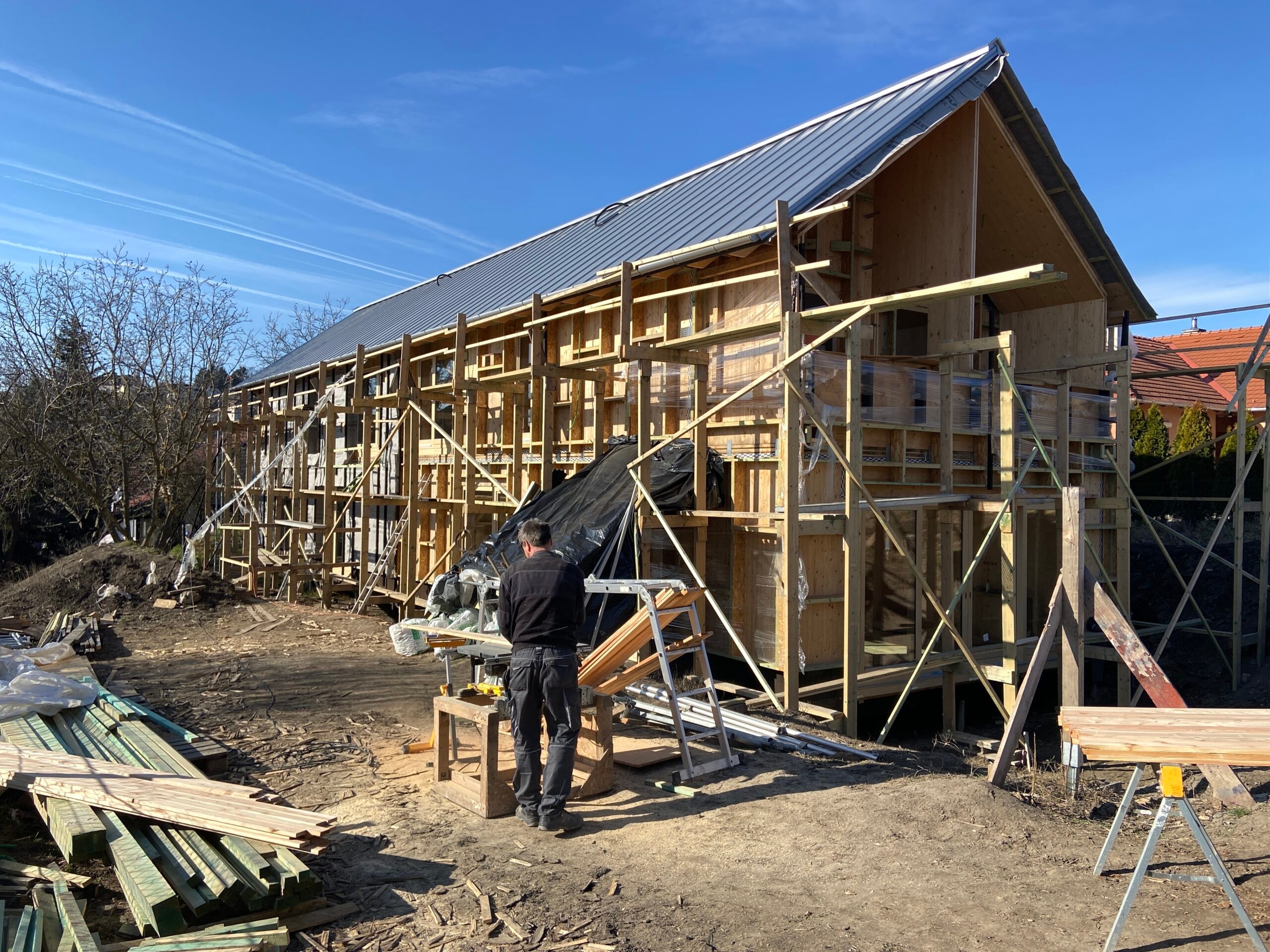 Equinox-system nehézszerkezetes faház Érd Ligetszépe délkelet