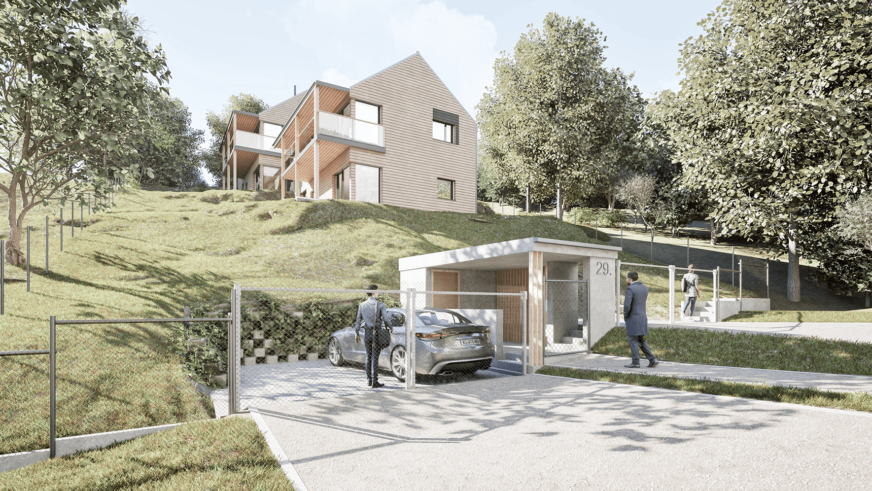 panoramic family house