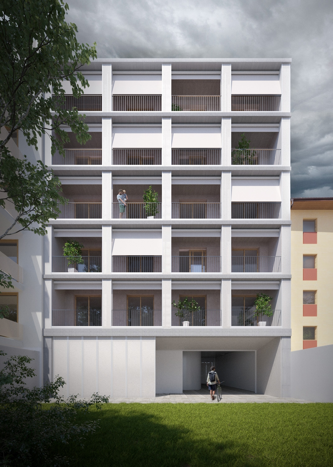 Equinox designed this 16-units multi-residential building in Budapest.