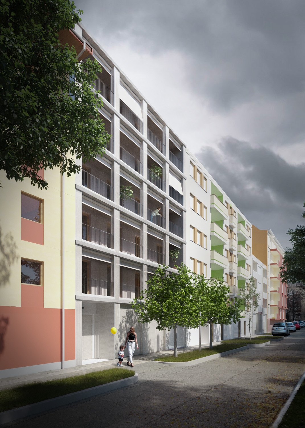 Equinox designed this 16-units multi-residential building in Budapest.